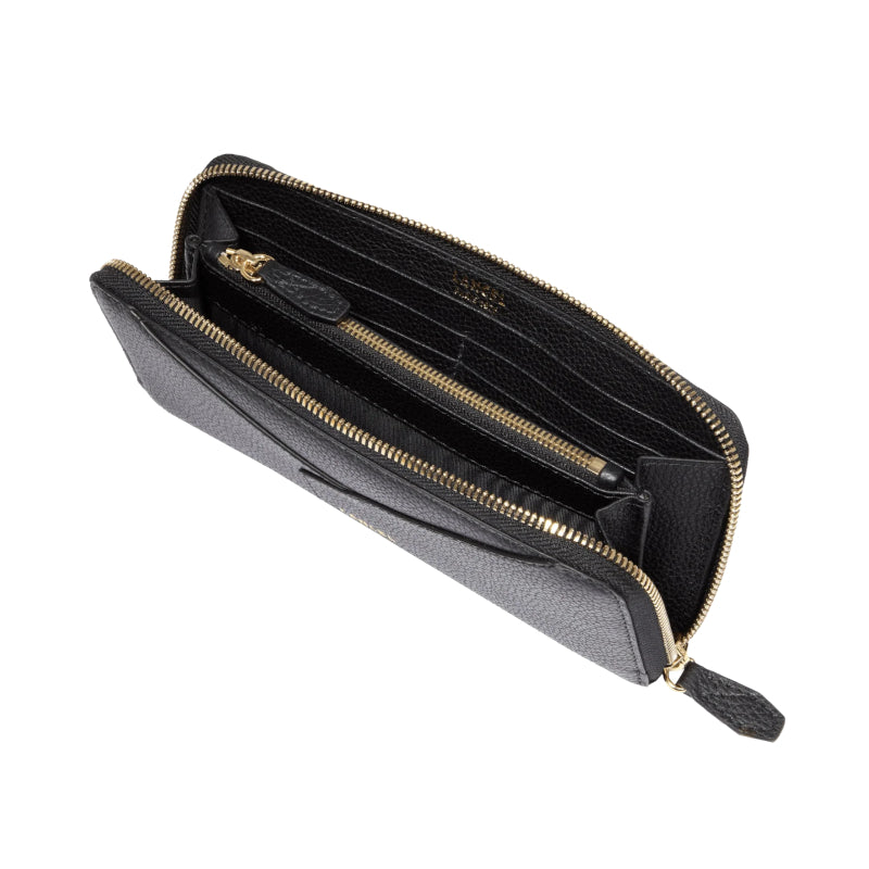 LANCEL Portefeuille long Enveloppe zippé en cuir