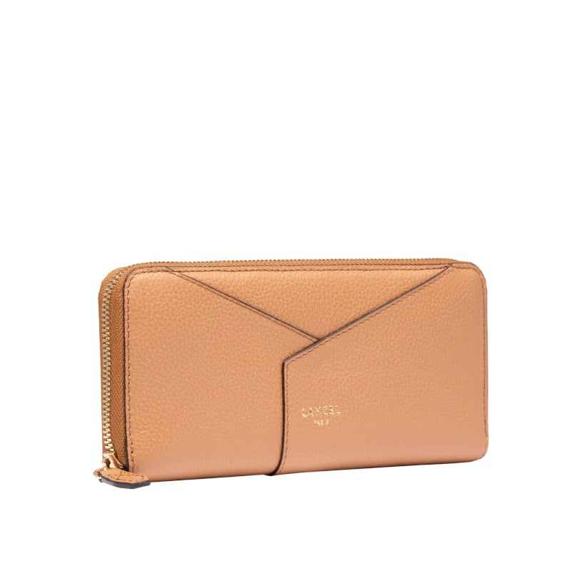 LANCEL Portefeuille long Enveloppe zippé en cuir