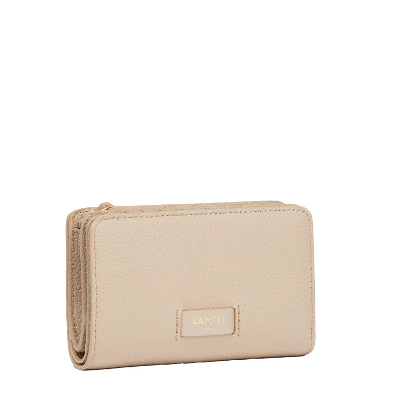LANCEL Portefeuille rectangulaire compact zippé Ninon
