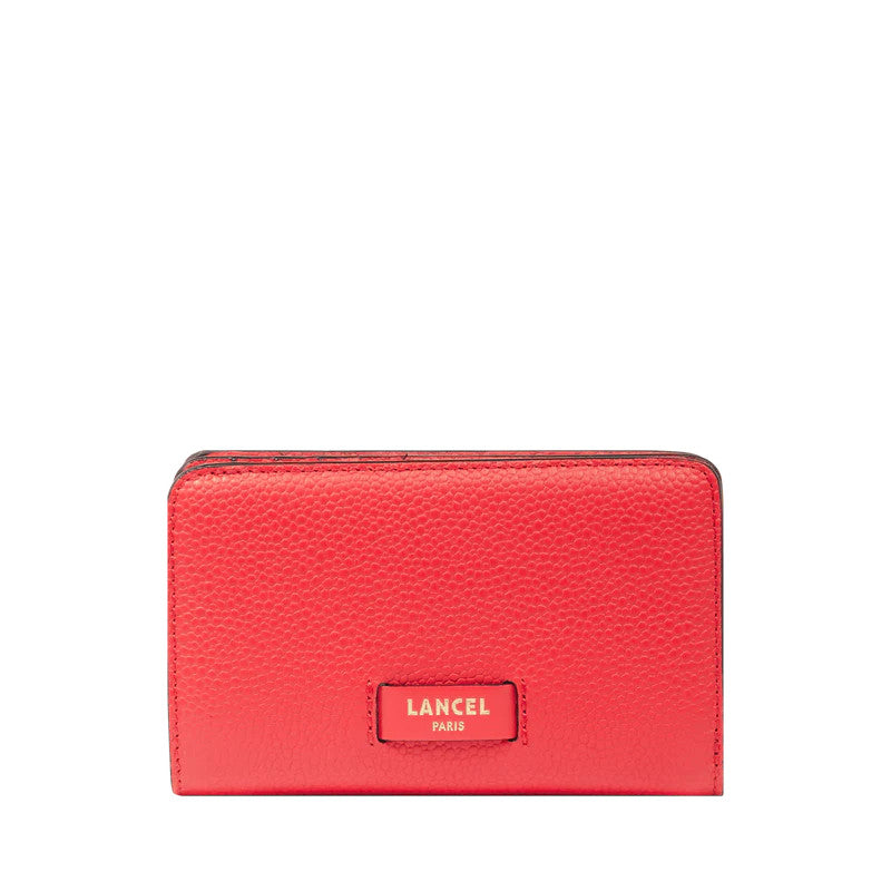 LANCEL Portefeuille rectangulaire compact zippé Ninon