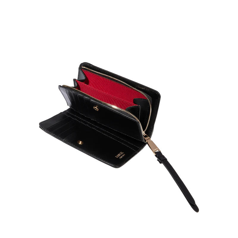 LANCEL Portefeuille rectangulaire compact zippé Origami