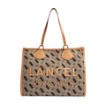 LANCEL Sac cabas zippé L Tote motif logo