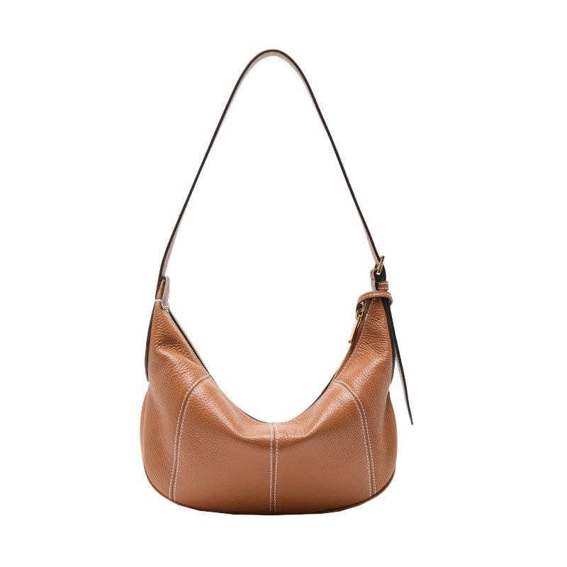 LANCEL Sac hobo zippé M Victoire cuir grainé