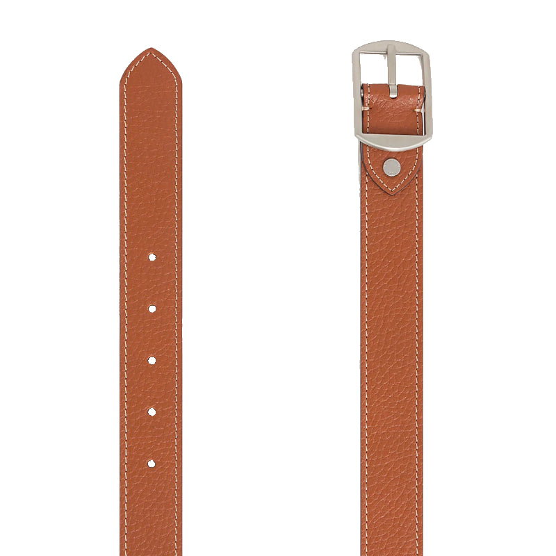 LE TANNEUR Ceinture réversible homme avec boucle carrée en cuir grainé