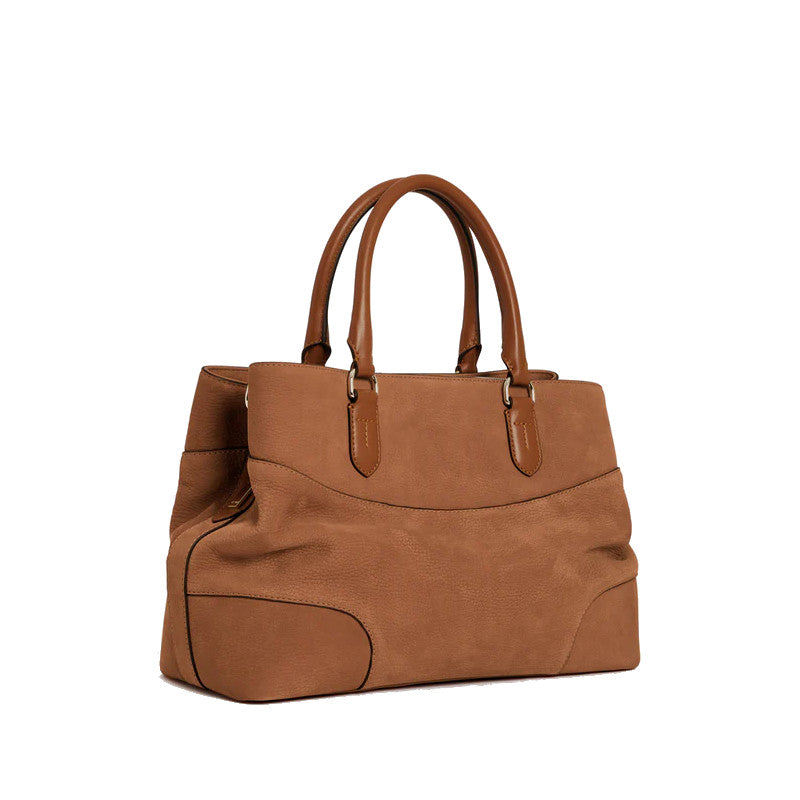 LE TANNEUR Grand sac à main en cuir nubuck grainé Romy