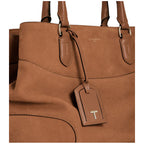 LE TANNEUR Grand sac à main en cuir nubuck grainé Romy
