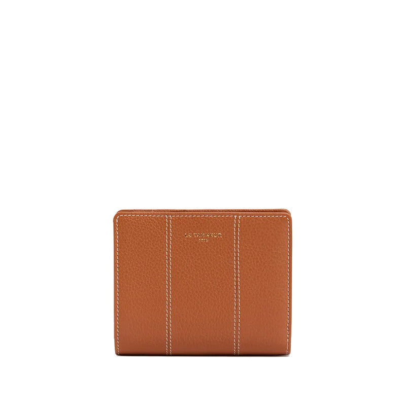 LE TANNEUR Petit portefeuille en cuir grainé Juliette