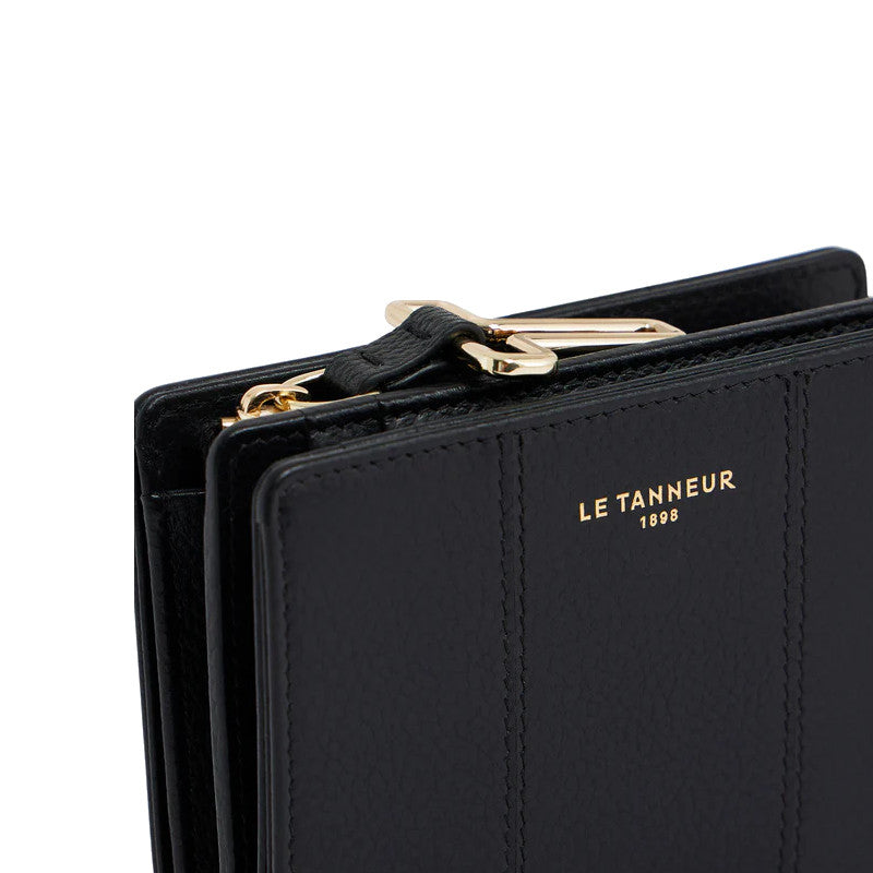 LE TANNEUR Petit portefeuille en cuir grainé Juliette