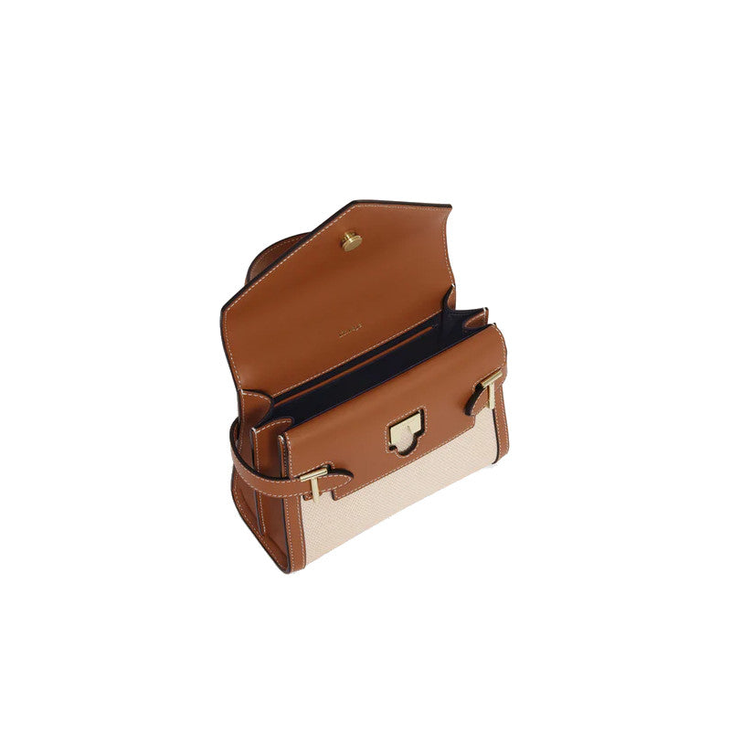 LE TANNEUR Petit sac à main double rabat Emilie
