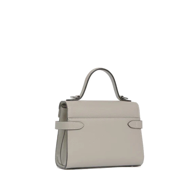 LE TANNEUR Petit sac à main double rabat Emilie en cuir grainé