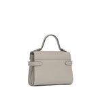 LE TANNEUR Petit sac à main double rabat Emilie en cuir grainé
