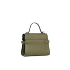 LE TANNEUR Petit sac à main double rabat Emilie en cuir grainé