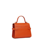 LE TANNEUR Petit sac à main double rabat Emilie en cuir grainé