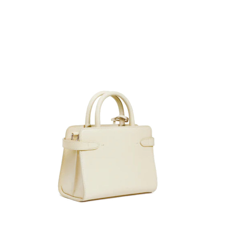 LE TANNEUR Petit sac à main double rabat Emilie en cuir grainé