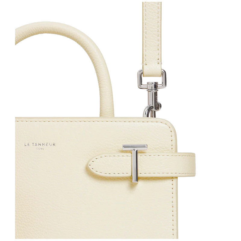 LE TANNEUR Petit sac à main double rabat Emilie en cuir grainé
