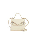 LE TANNEUR Petit sac à main double rabat Emilie en cuir grainé