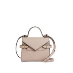 LE TANNEUR Petit sac à main double rabat Emilie en cuir grainé