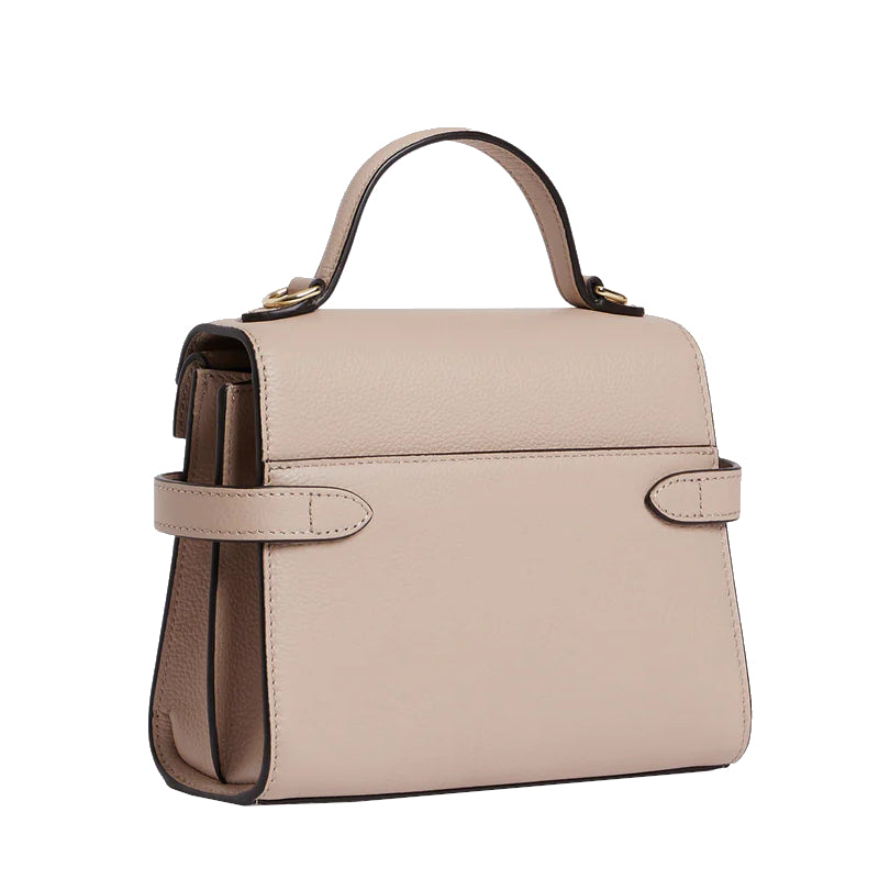 LE TANNEUR Petit sac à main double rabat Emilie en cuir grainé