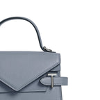 LE TANNEUR Petit sac à main double rabat Emilie en cuir grainé