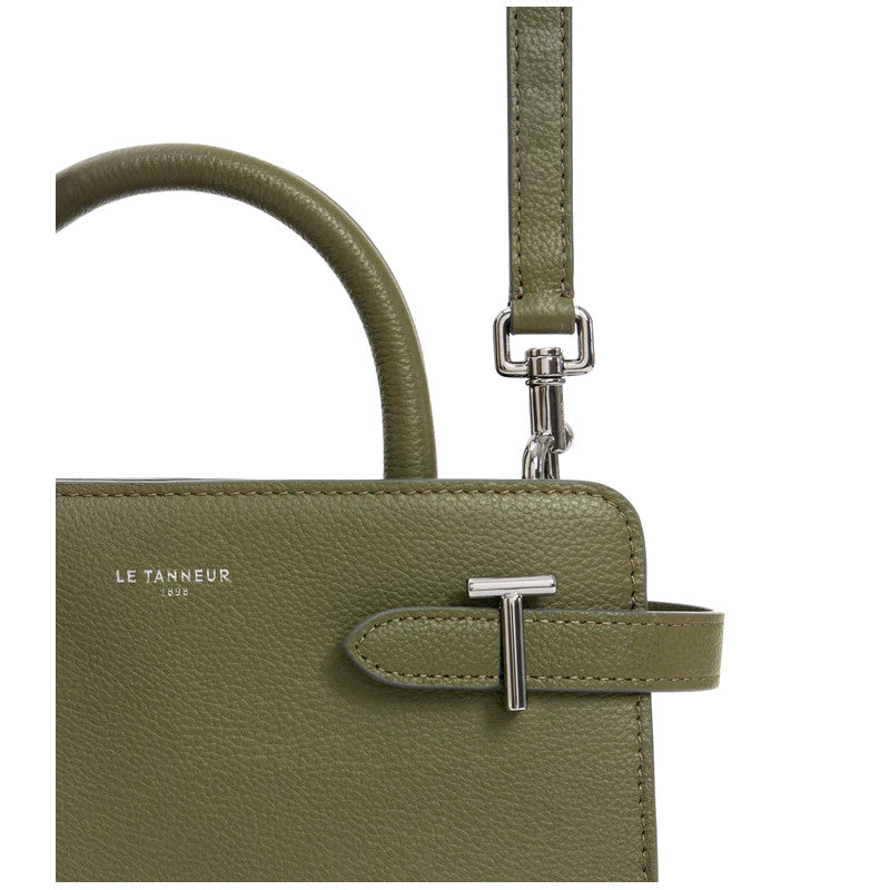 LE TANNEUR Petit sac à main en cuir grainé