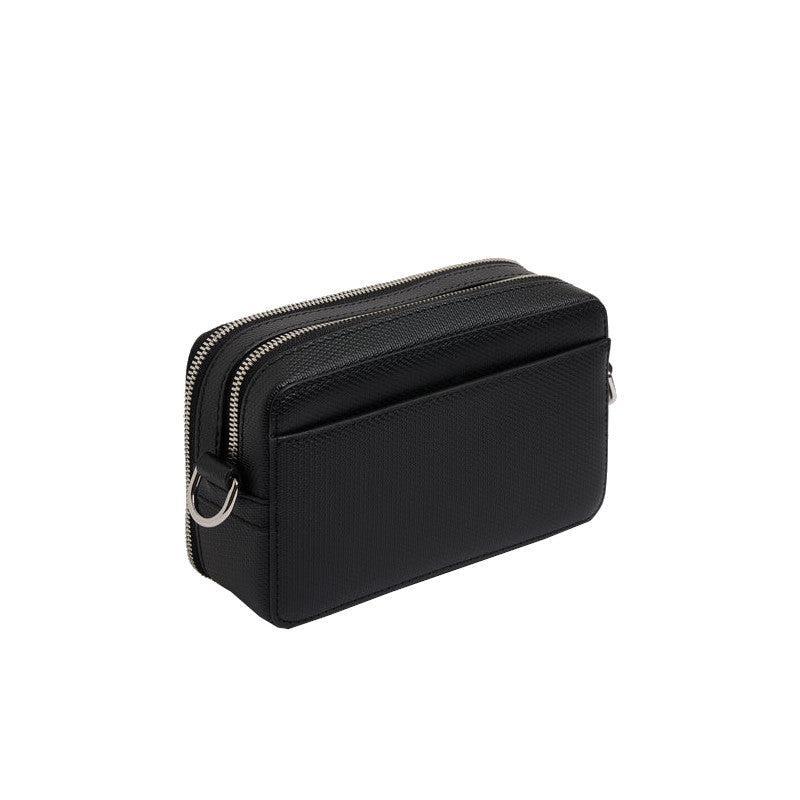 LE TANNEUR Petit sac bandoulière Émile 2 compartiments en cuir signature T