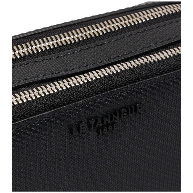 LE TANNEUR Petit sac bandoulière Émile 2 compartiments en cuir signature T