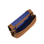 LE TANNEUR Petit sac bandoulière Simone en cuir nubuck grainé