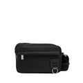 LE TANNEUR Petit sac bandoulière en toile nylon et cuir lisse