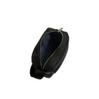 LE TANNEUR Petit sac bandoulière en toile nylon et cuir lisse