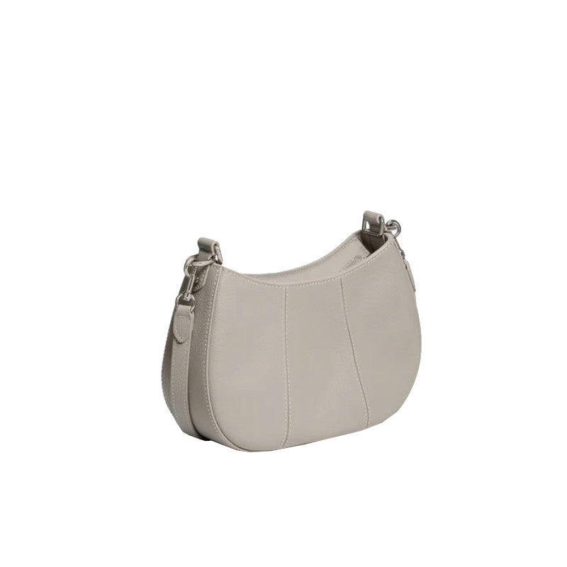 LE TANNEUR Petit sac demi-lune Juliette en cuir grainé