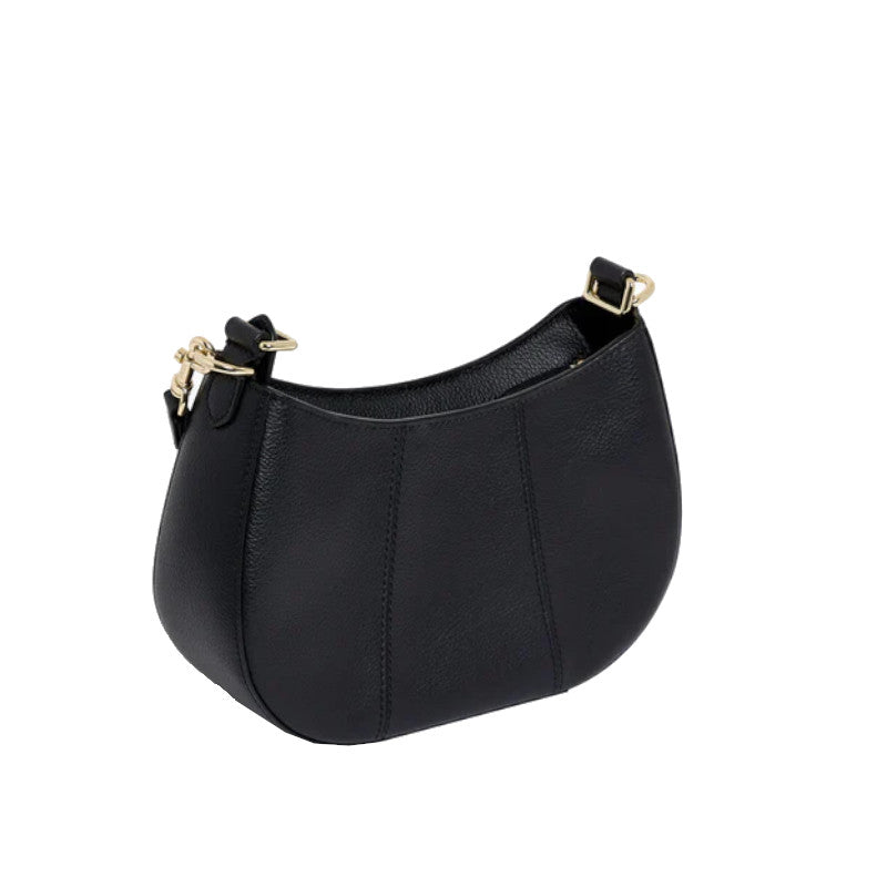 LE TANNEUR Petit sac demi-lune Juliette en cuir grainé