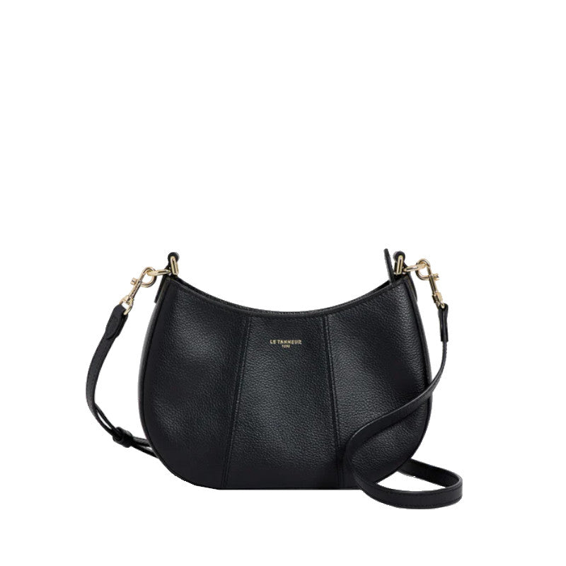 LE TANNEUR Petit sac demi-lune Juliette en cuir grainé