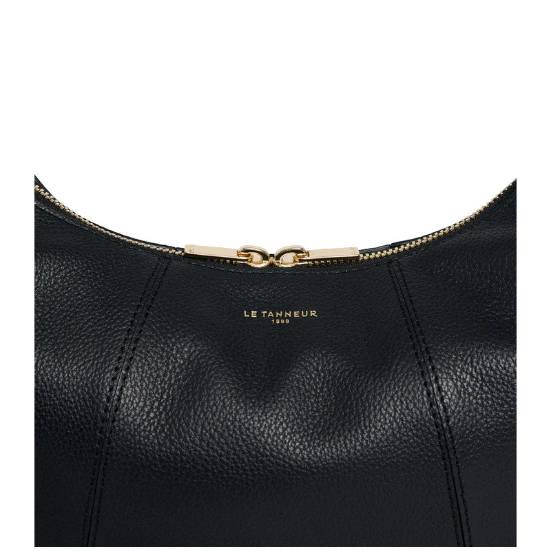 LE TANNEUR Petit sac hobo Juliette en cuir grainé
