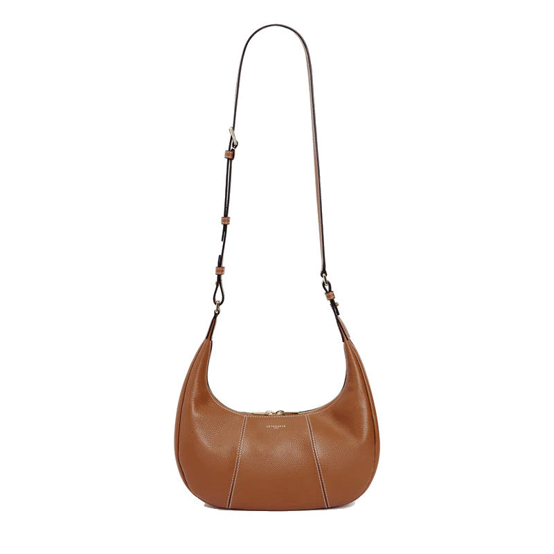 LE TANNEUR Petit sac hobo Juliette en cuir grainé