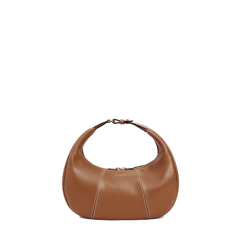 LE TANNEUR Petit sac hobo Juliette en cuir grainé