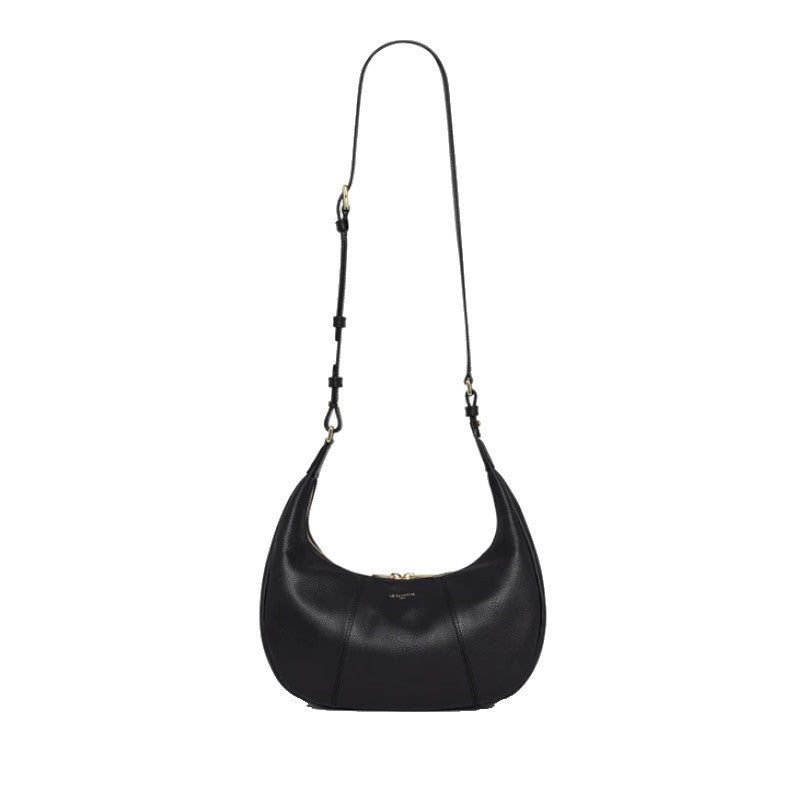 LE TANNEUR Petit sac hobo Juliette en cuir grainé