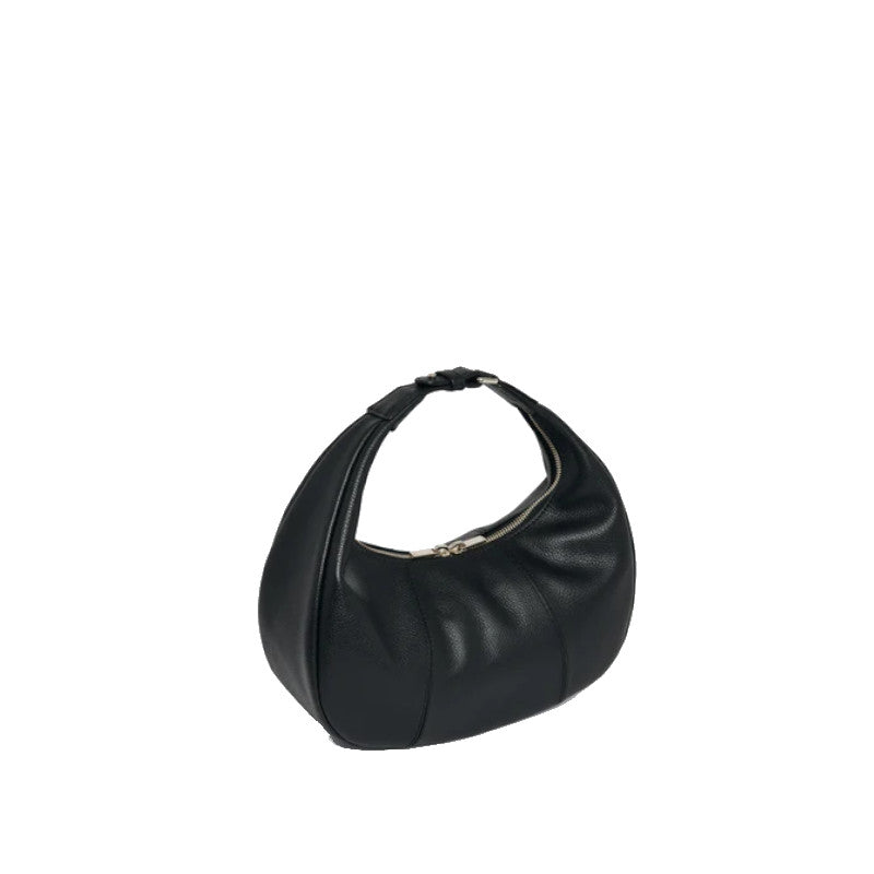 LE TANNEUR Petit sac hobo Juliette en cuir grainé