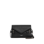 LE TANNEUR Pochette double rabat en cuir grainé