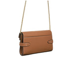 LE TANNEUR Pochette double rabat en cuir grainé