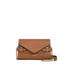 LE TANNEUR Pochette double rabat en cuir grainé