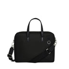 LE TANNEUR Porte-documents 15" en toile nylon et cuir lisse Basile