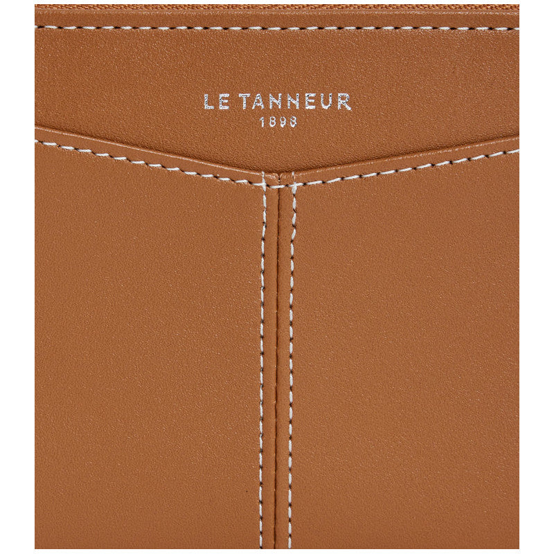 LE TANNEUR Porte-monnaie zippé avec porte cartes amovible Charlotte