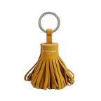 LE TANNEUR Porte clés pompons en cuir lisse