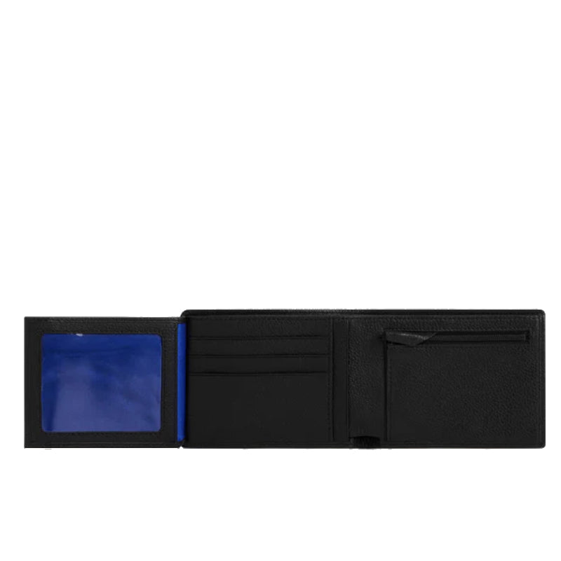 LE TANNEUR Portefeuille Charles horizontal zippé 2 volets en cuir grainé