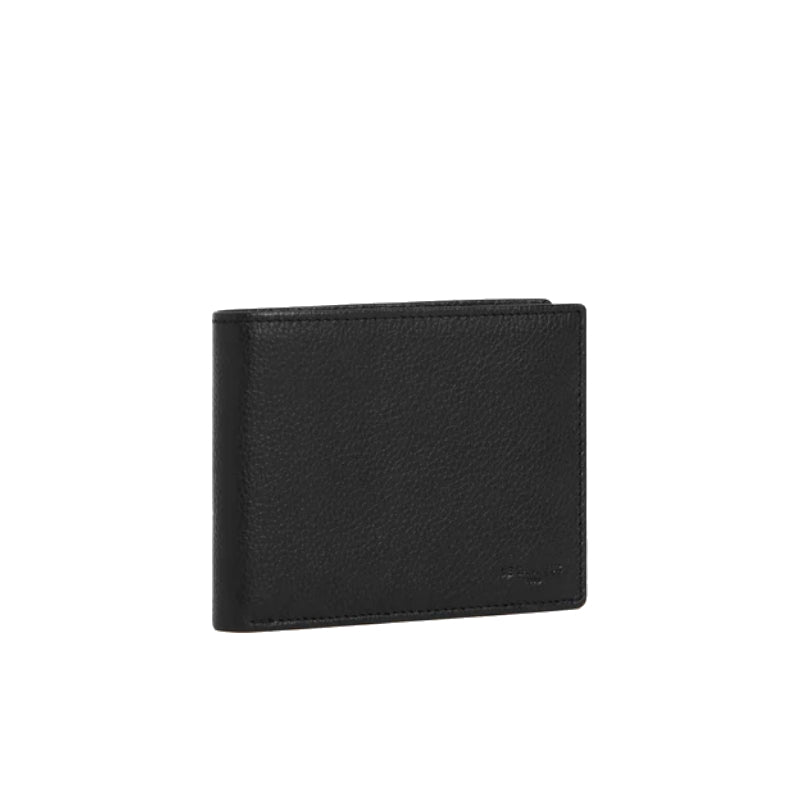LE TANNEUR Portefeuille Charles horizontal zippé 2 volets en cuir grainé