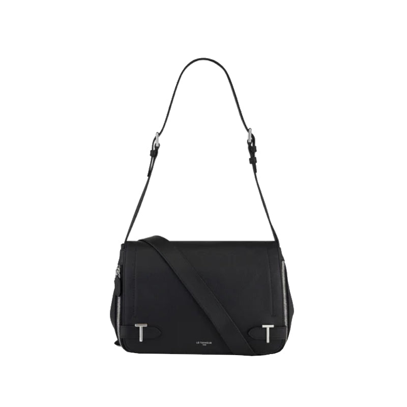 LE TANNEUR Sac à bandoulière moyen modèle Simone en cuir grainé