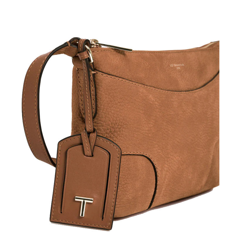 LE TANNEUR petit sac bandoulière en cuir nubuck grainé Romy