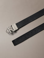 Noir / argent vieilli - CALVIN KLEIN Coffret deux ceintures réversibles 135 cm