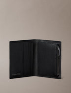 Noir - Calvin Klein Portefeuille Emblem format vertical
