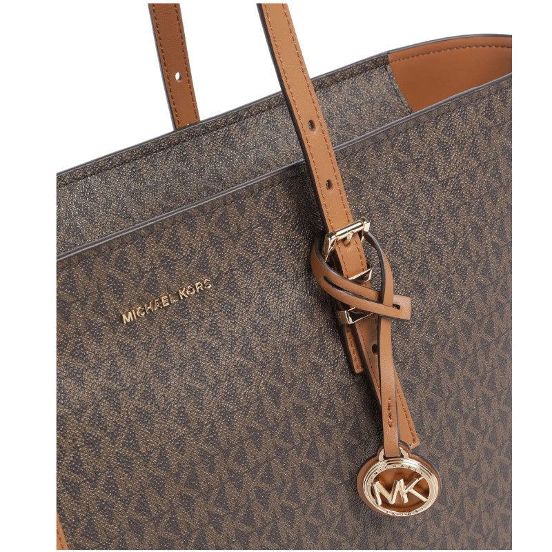 Brun/Noisette - MICHAEL KORS Grand sac fourre-tout Quinn en cuir à logo Signature
